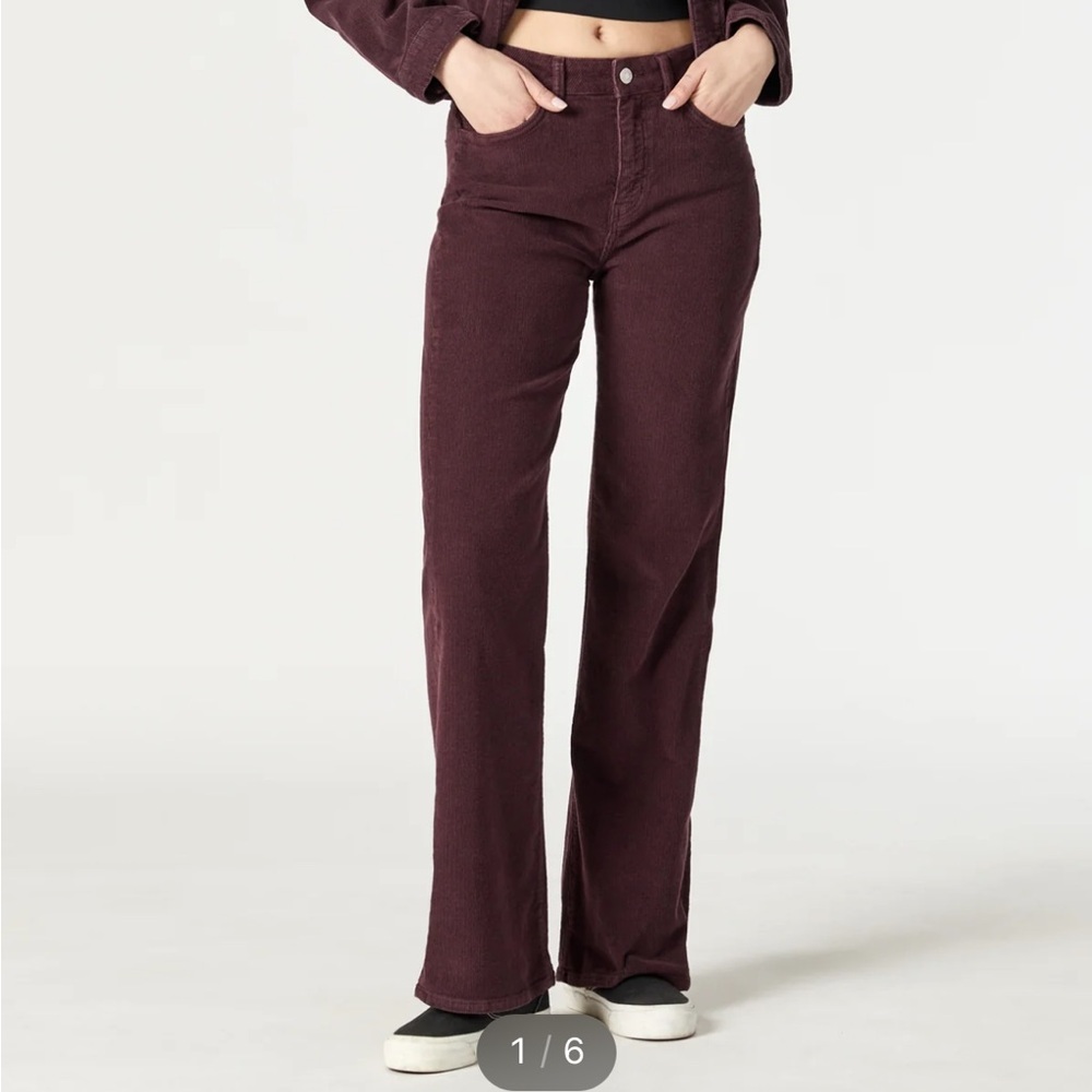 Mavi Victoria Wide Leg Pants High Rise | Mahogany Cord 31